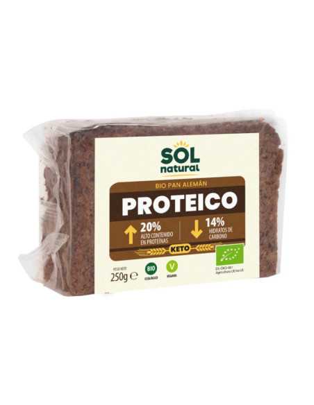 Pan Aleman Proteico Keto Bio 250g Sol Natural Pan Aleman Proteico Keto Bio 250g Sol Natural